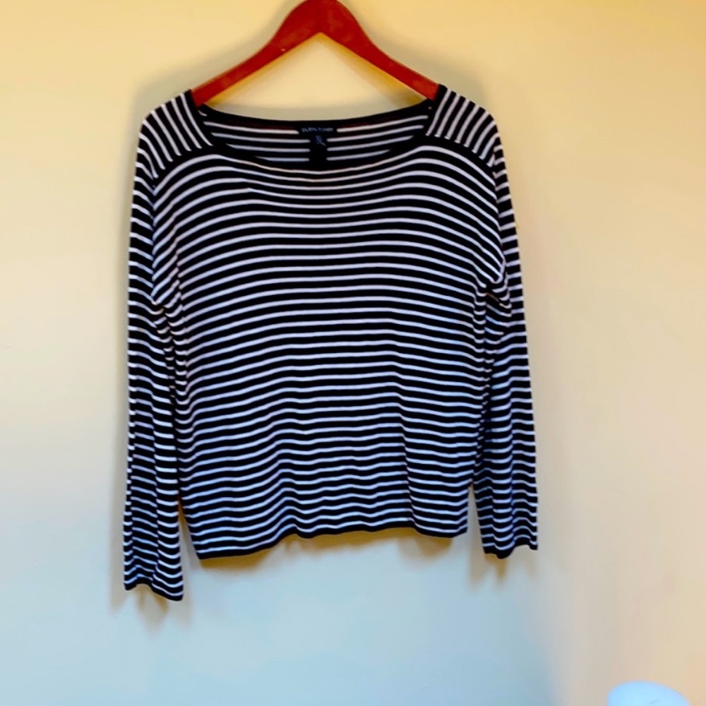 Eileen Fisher Striped Light Weight Sweater